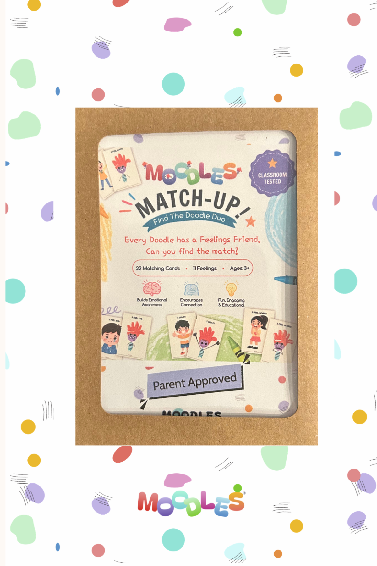 MOODLES Match-Up! Feelings Matching Game – Physical Card Set