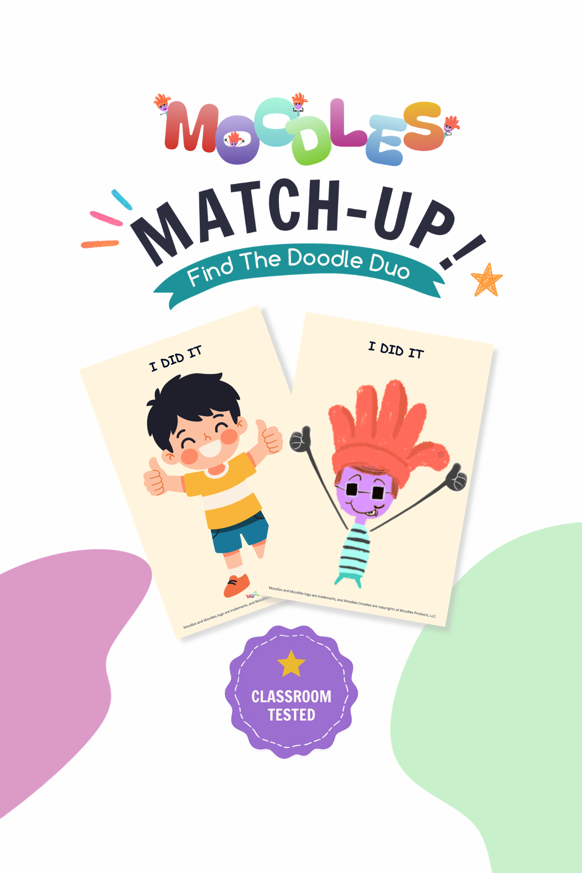 MOODLES Match-Up! Feelings Matching Game – Physical Card Set