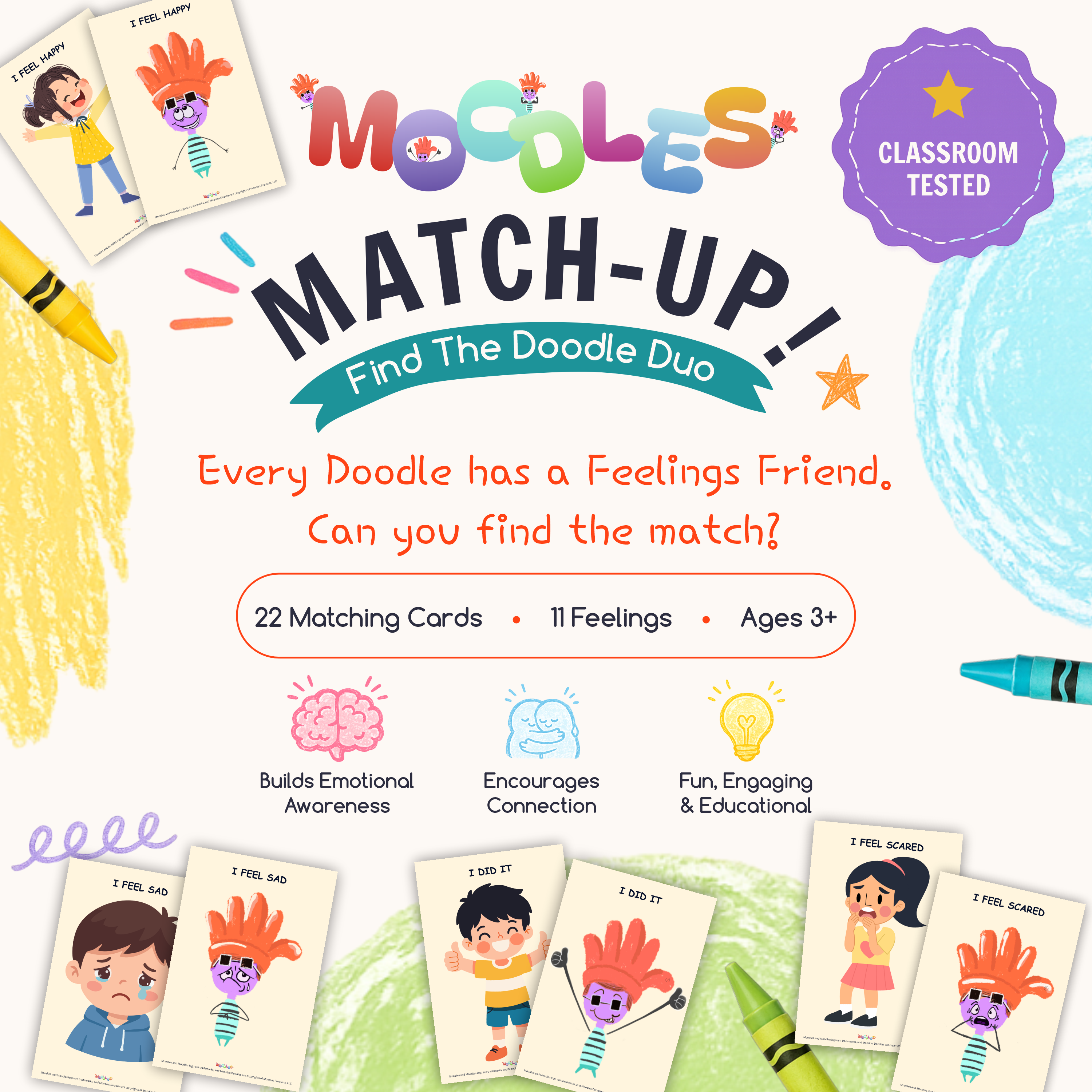 Moodles Match-Up Game Cards (Printable)