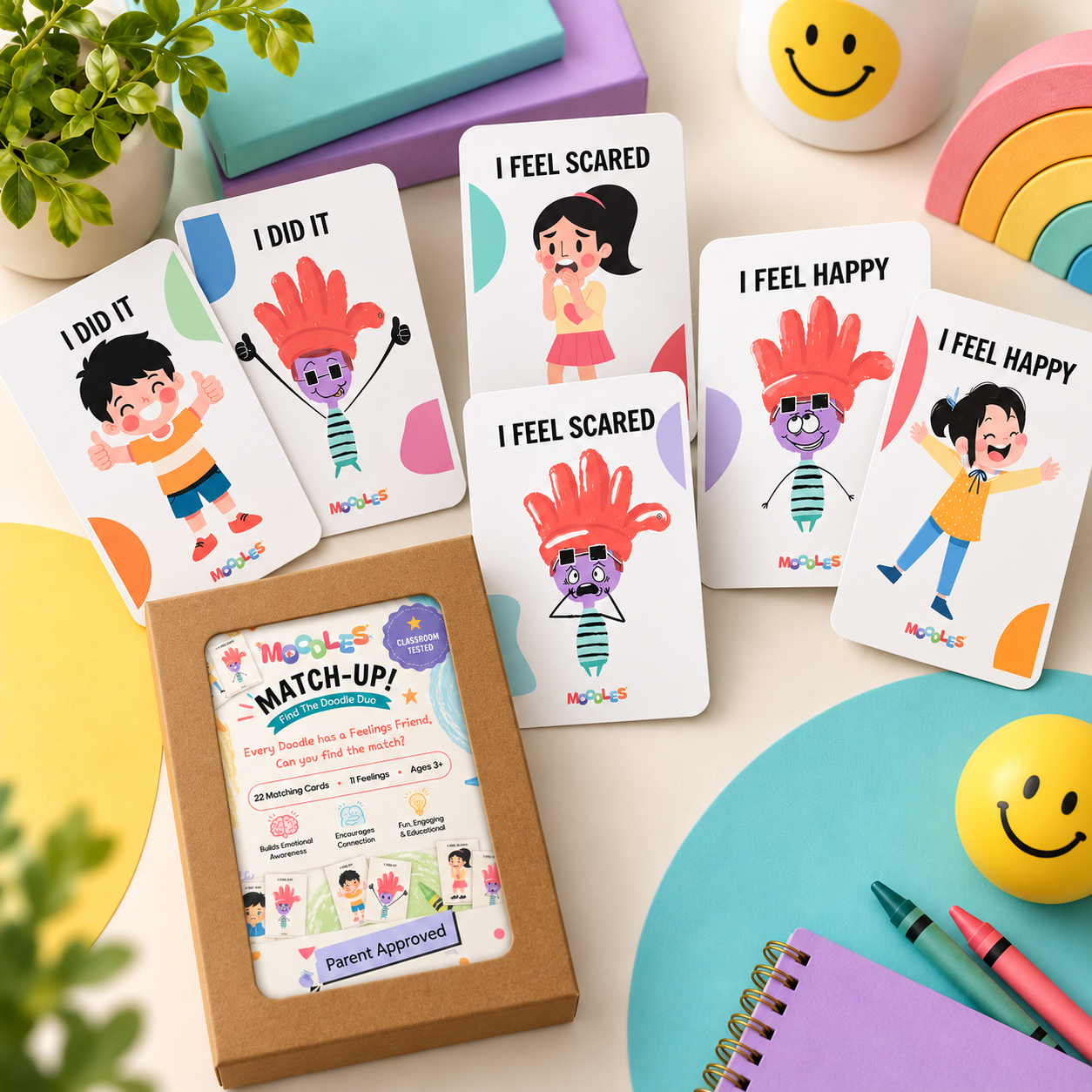Match-Up! Feelings Matching Game (22 Game Cards)