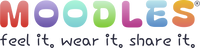 Colorful logo with the text 'MOODLES feel it. wear it. share it.' SEL Emotional Support Tools
